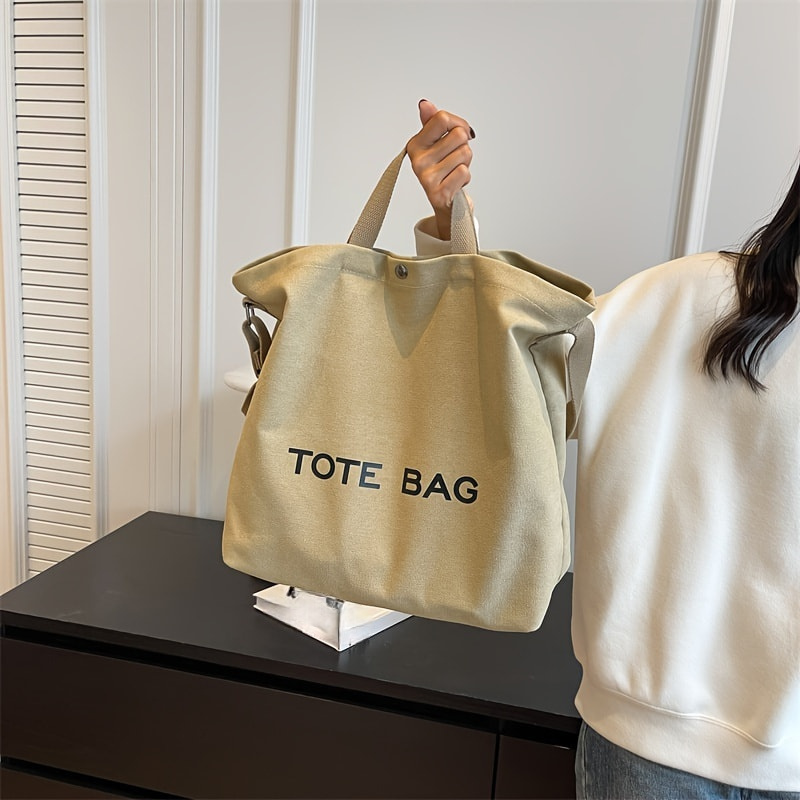Casual Large capacity Fashion Shoulder Bag Alphabet Print - Temu