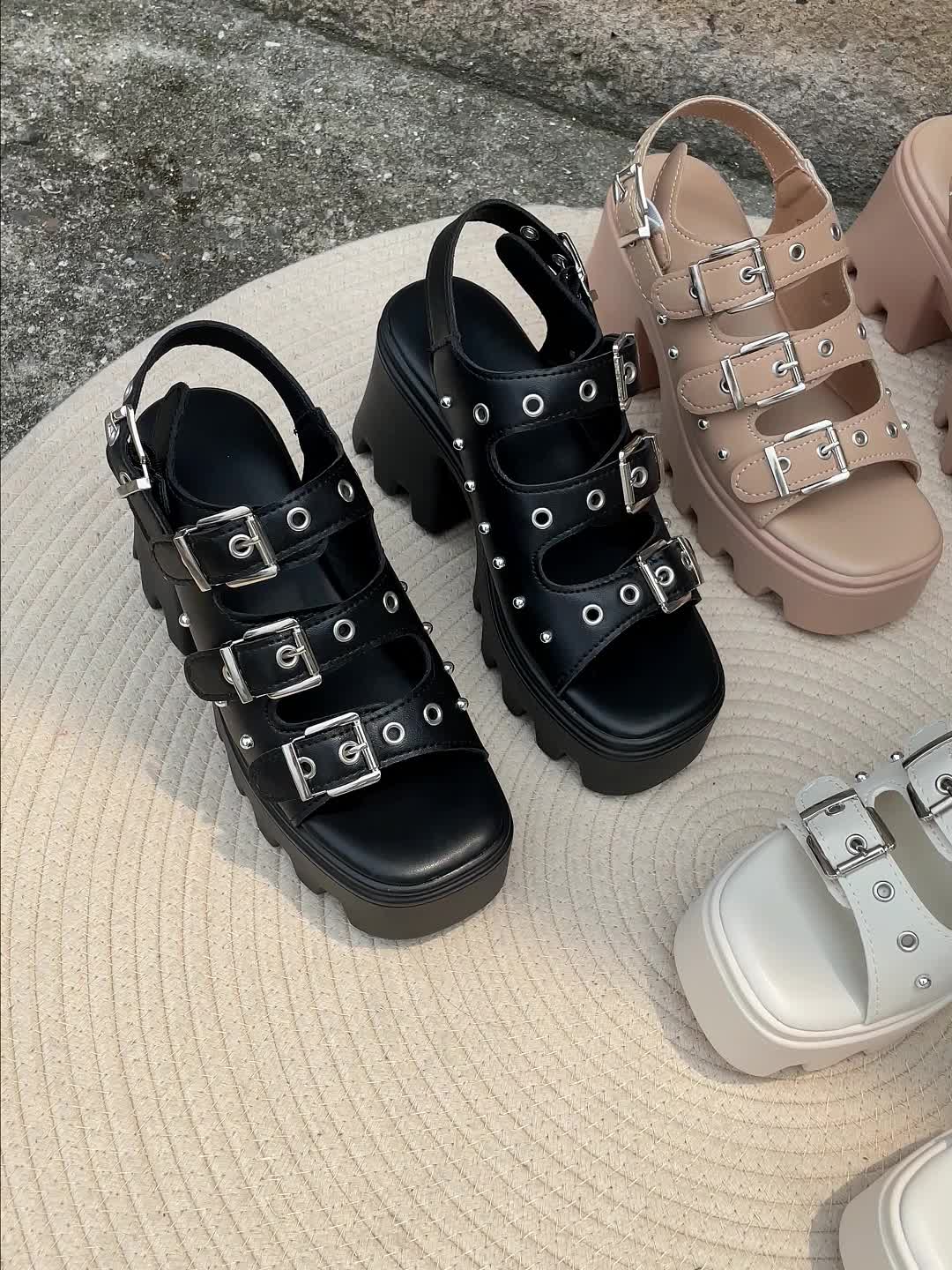 Vegan chunky outlet sandals