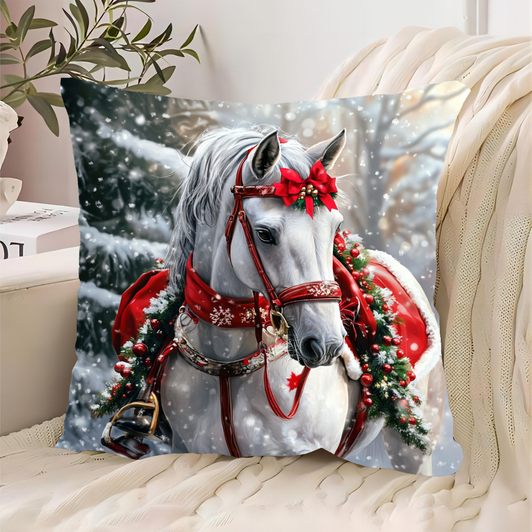 

Christmas Decorative , 18x18 , Zippered Polyester , , - For , , Decor - 1pc