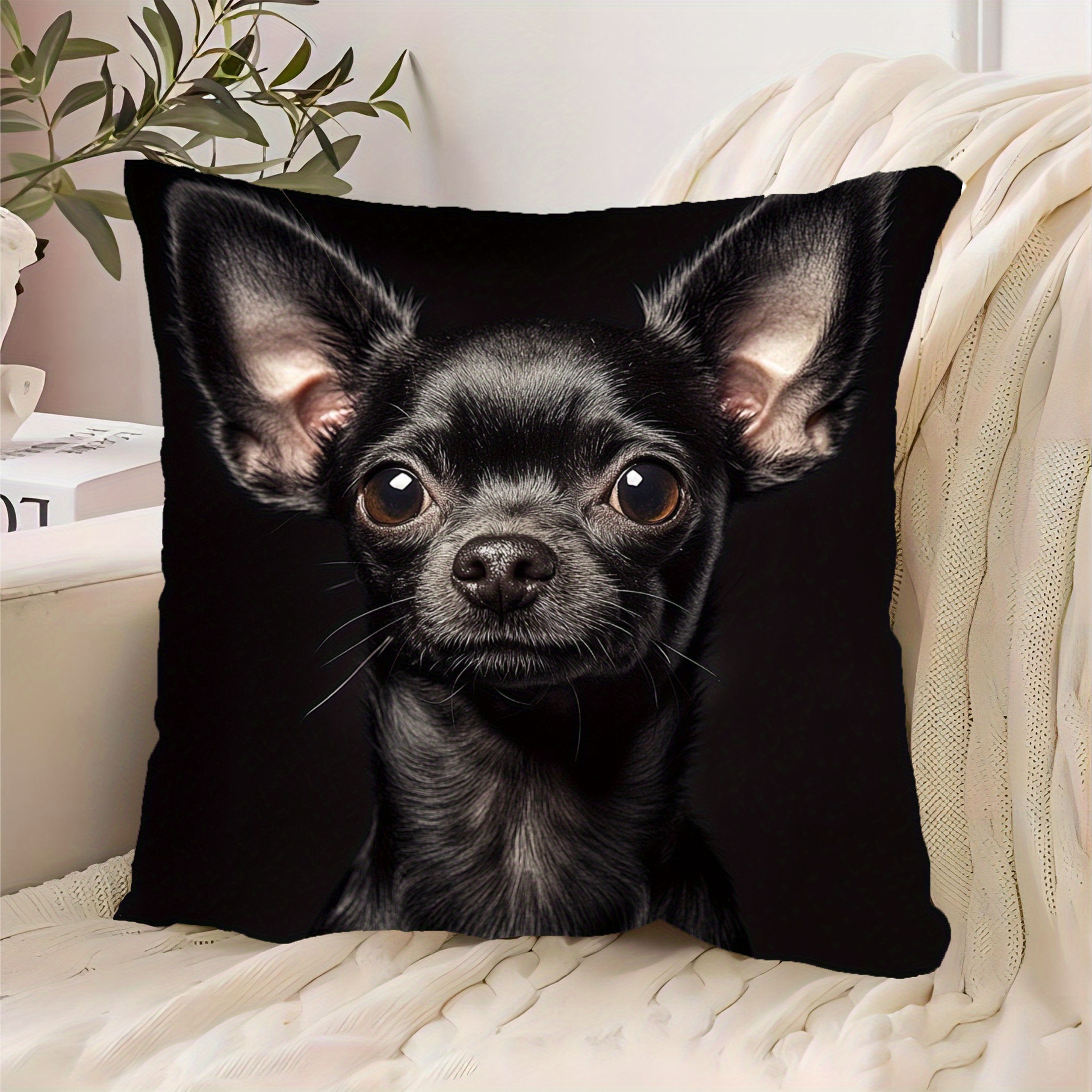 

18x18 - , , Dog , Zip , , Polyester, For , , Decor - (1pc)