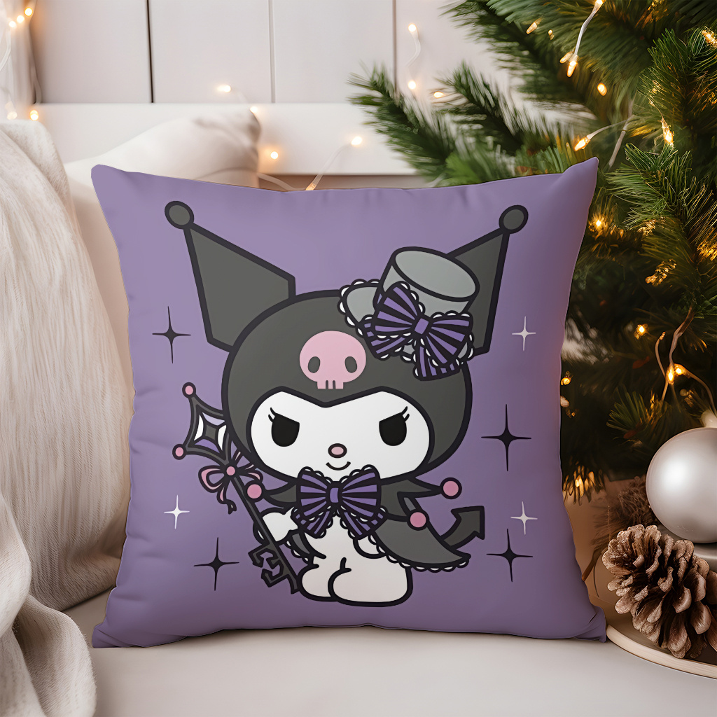 

1pc/4pcs Sanrio Kuromi - 18x18 , , Cushion For , Bedroom, Sofa - A For , , , And Colleagues (inserts Not Included)