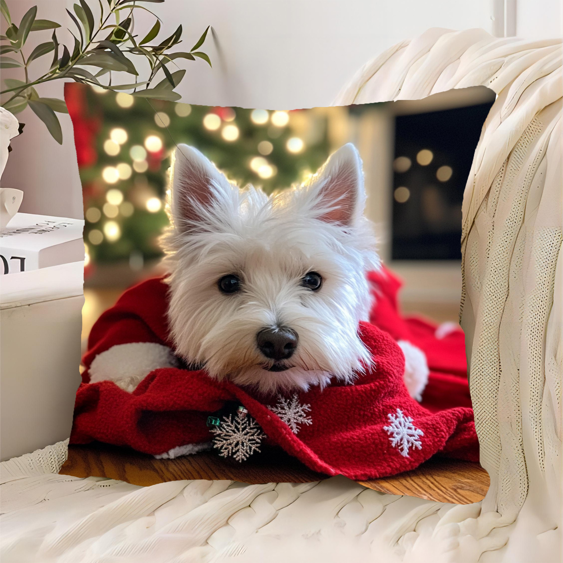 

Christmas 18x18" - Decor, Washable, Zip ( Not Included)