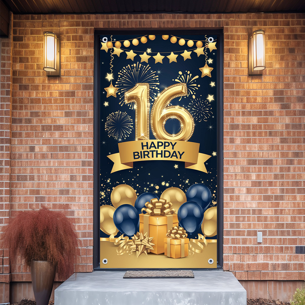 

Happy 16th Birthday Door Cover - , For Bedroom & Decor - Holidays & , Seasonal Parties, Door Cover