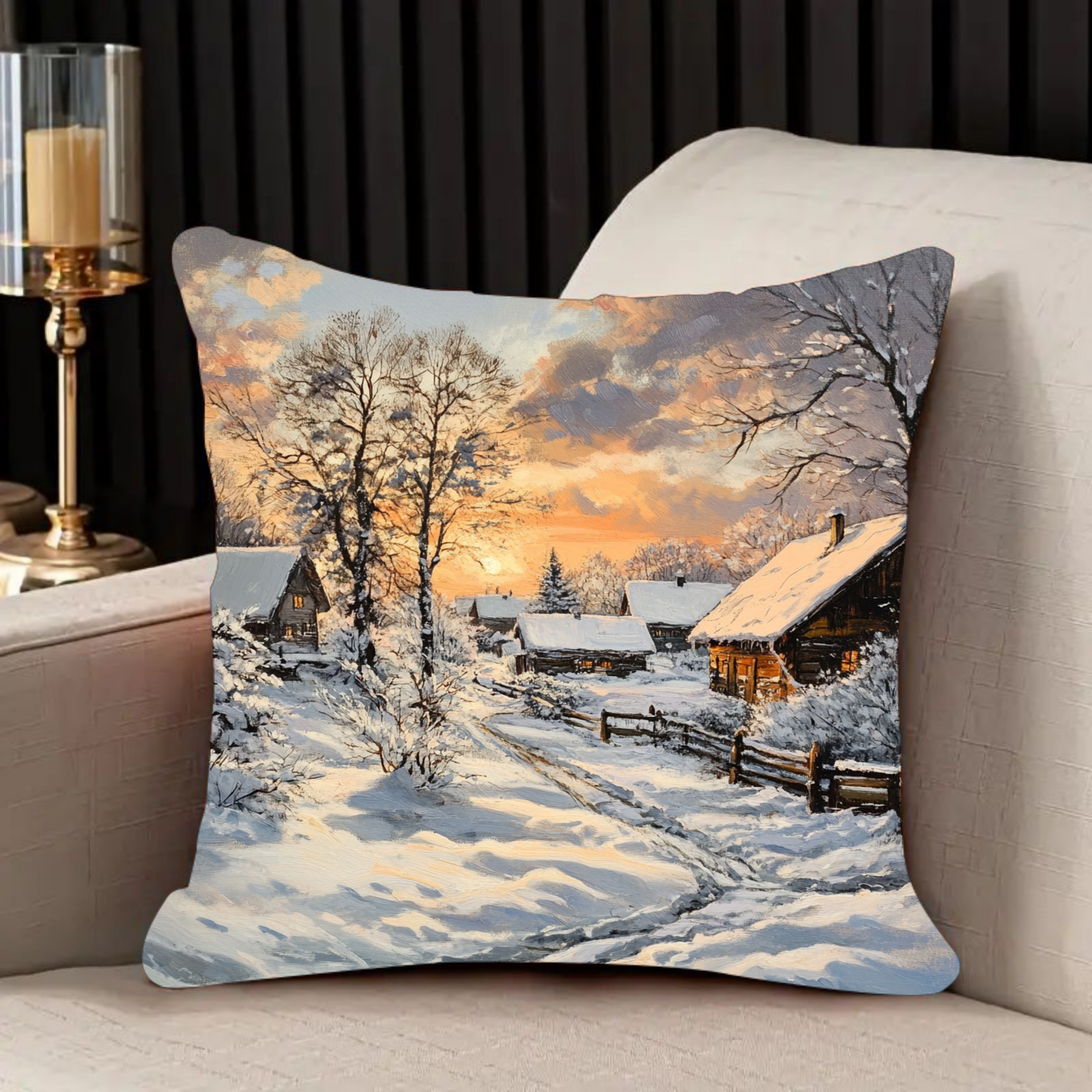 

1pc 18x18 , Contemporary Zippered Pillowcase, Washable, Cushion For , Sofa, Bedroom