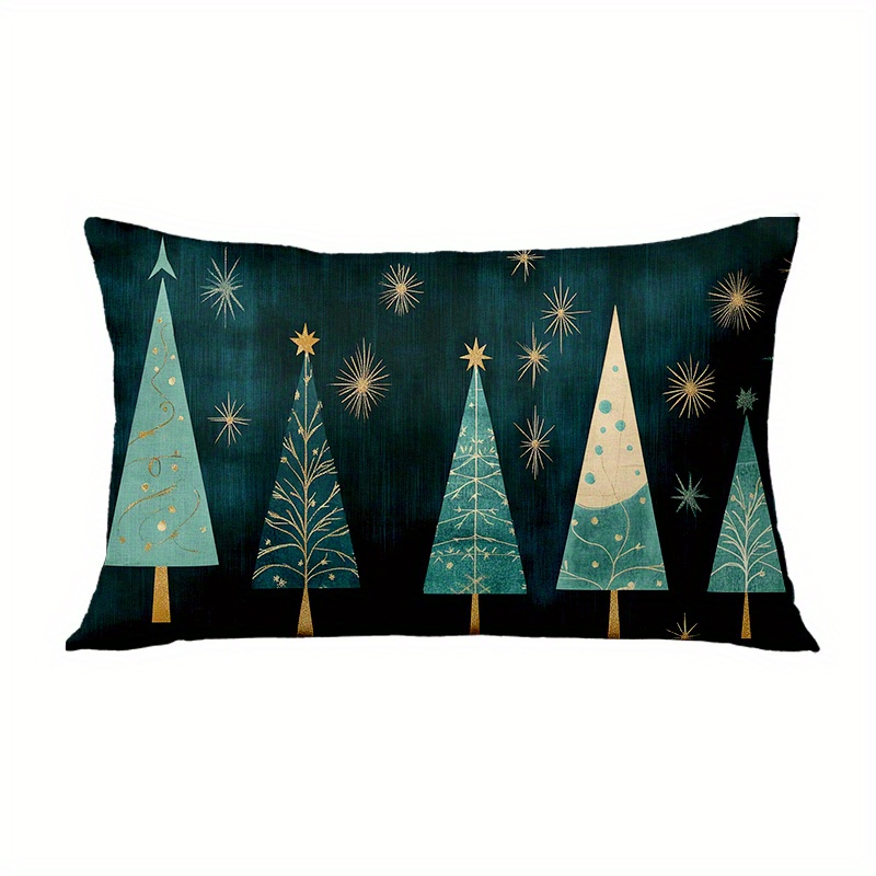 

Christmas Lumbar - Double- , Zippered 12x20 For Sofa & Decor, Hypoallergenic Polyester