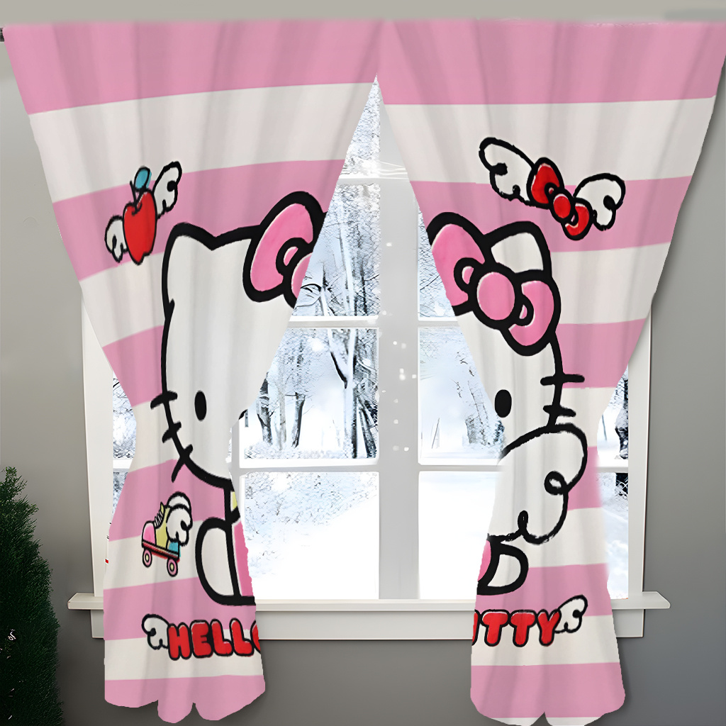 

2pcs Curtains, Polyester Rod Treatments, Drapes, , For , ,