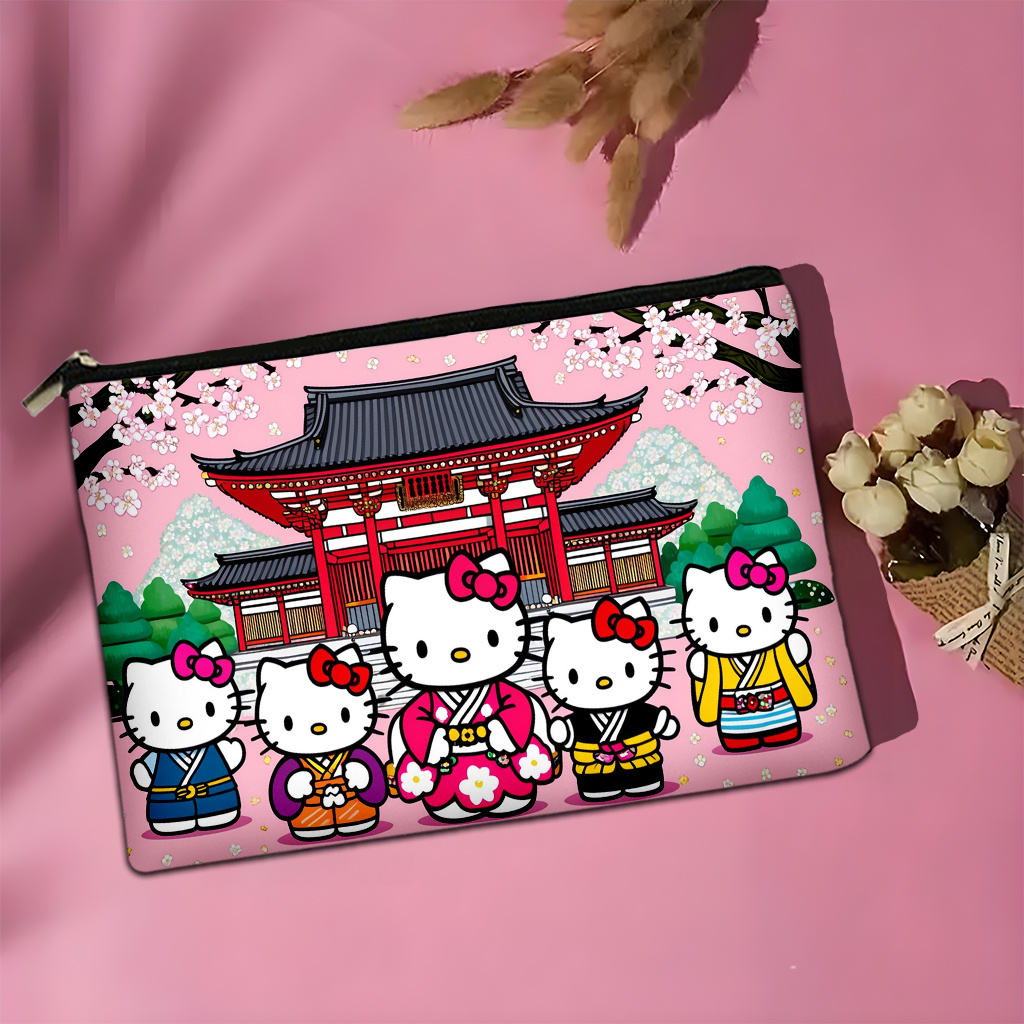 

Christmas Decoration 1pc Sanrio Polyester Cosmetic Bag - Multifunctional Organizer To Cleaning Products, Hygiene Products . For Christmas, Halloween,