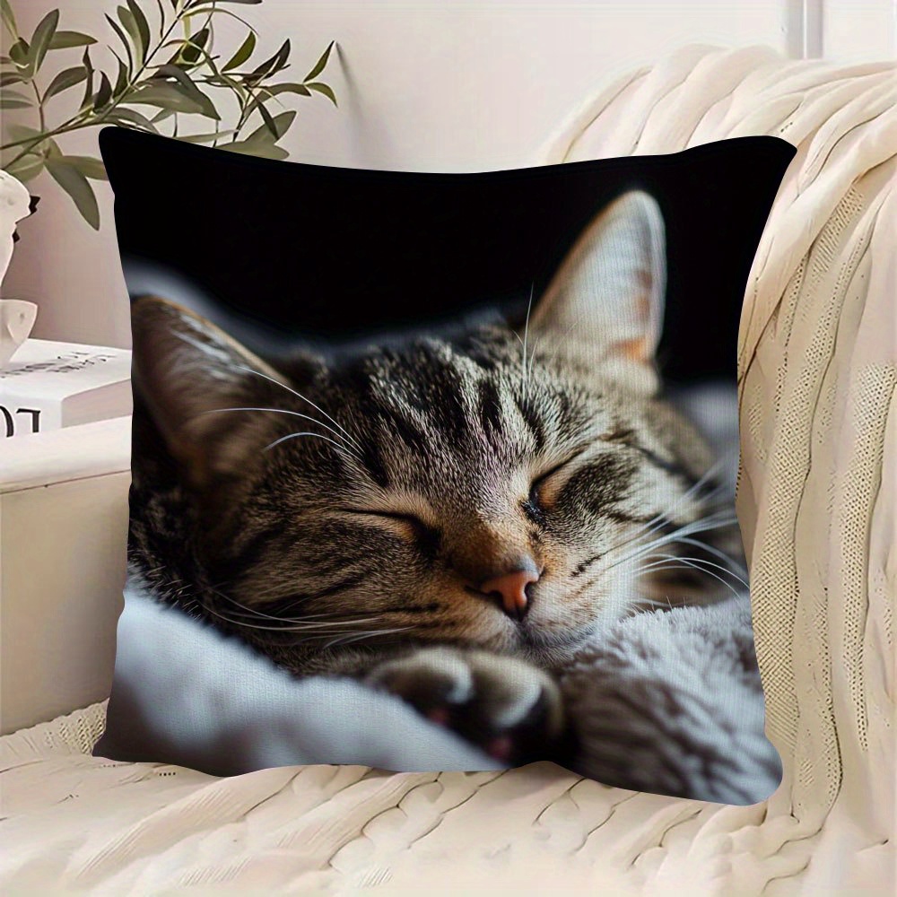 

1pc Sleeping , Double- , 18x18 , Polyester, , , , Decorative Pillowcase For Types, By Wzai1141