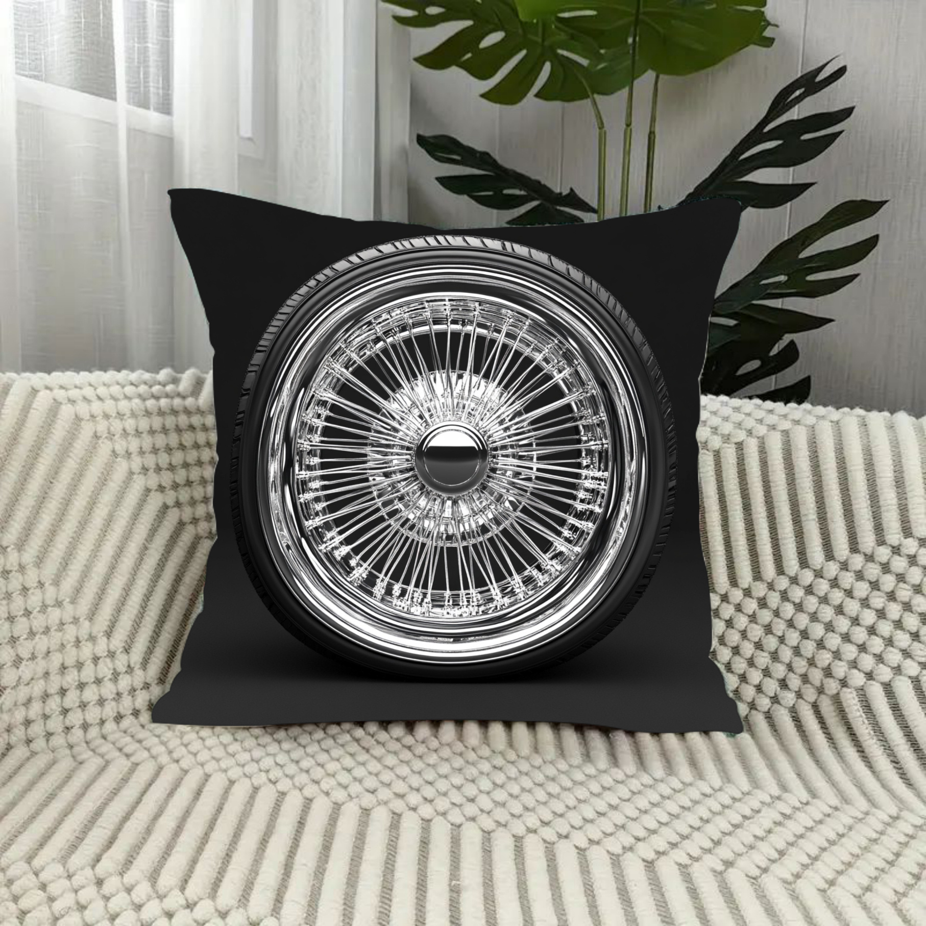 

1pc Lowrider , 18x18 , Polyester , , , For And Bedroom Decor - , No