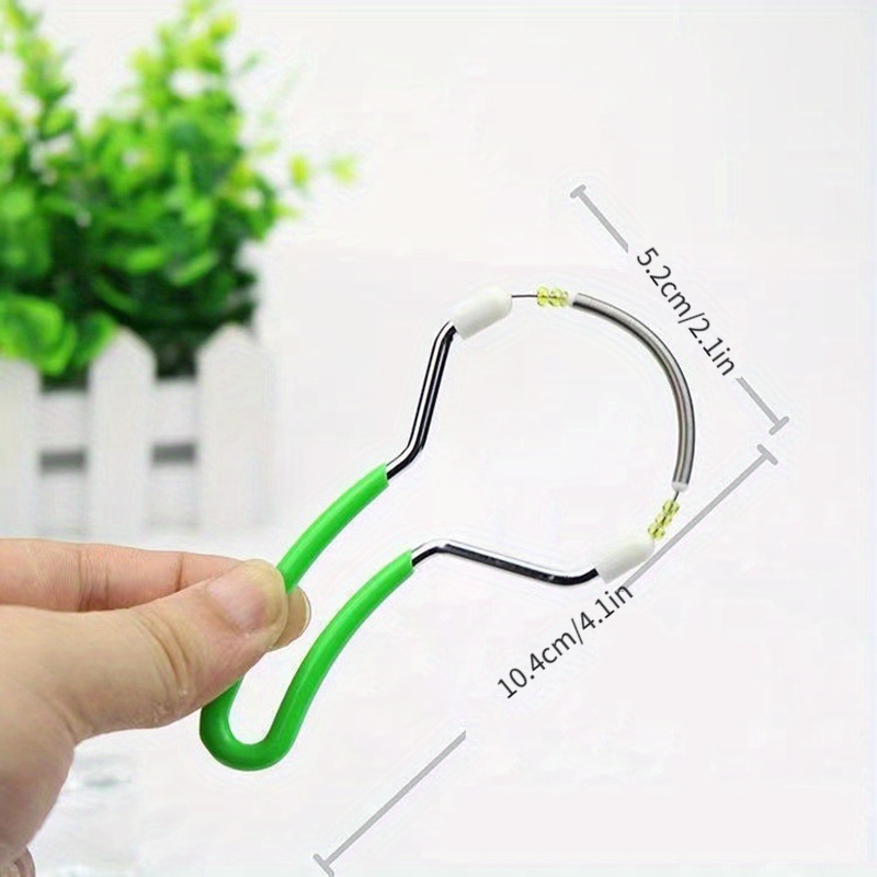 2pcs spring facial hair remover portable stainless     hair remover upper lip chin cheeks eyebrows facial hair removal and makeup tool suitable for female facial hair removal tool Product details 3