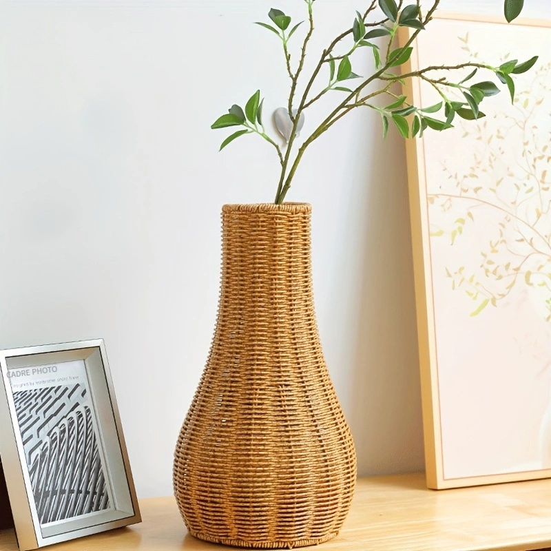 Vase en rotin osier Laos Hauteur 38 cm - Décoration