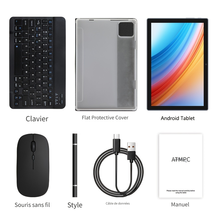 DOOGEE U10 (2025) Tablette Android 15, Tablette 10 Pouces 16Go RAM
