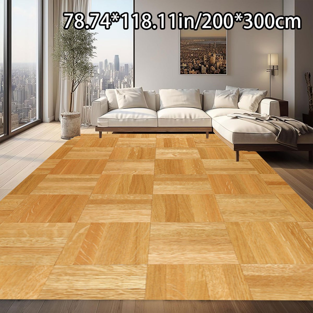 [* 800G/M2 Anti-Slip Plastic Bottom Bottom Plastic Flower Pattern  Craft] 1pc Home Decor Splicing Wood Grain Pattern