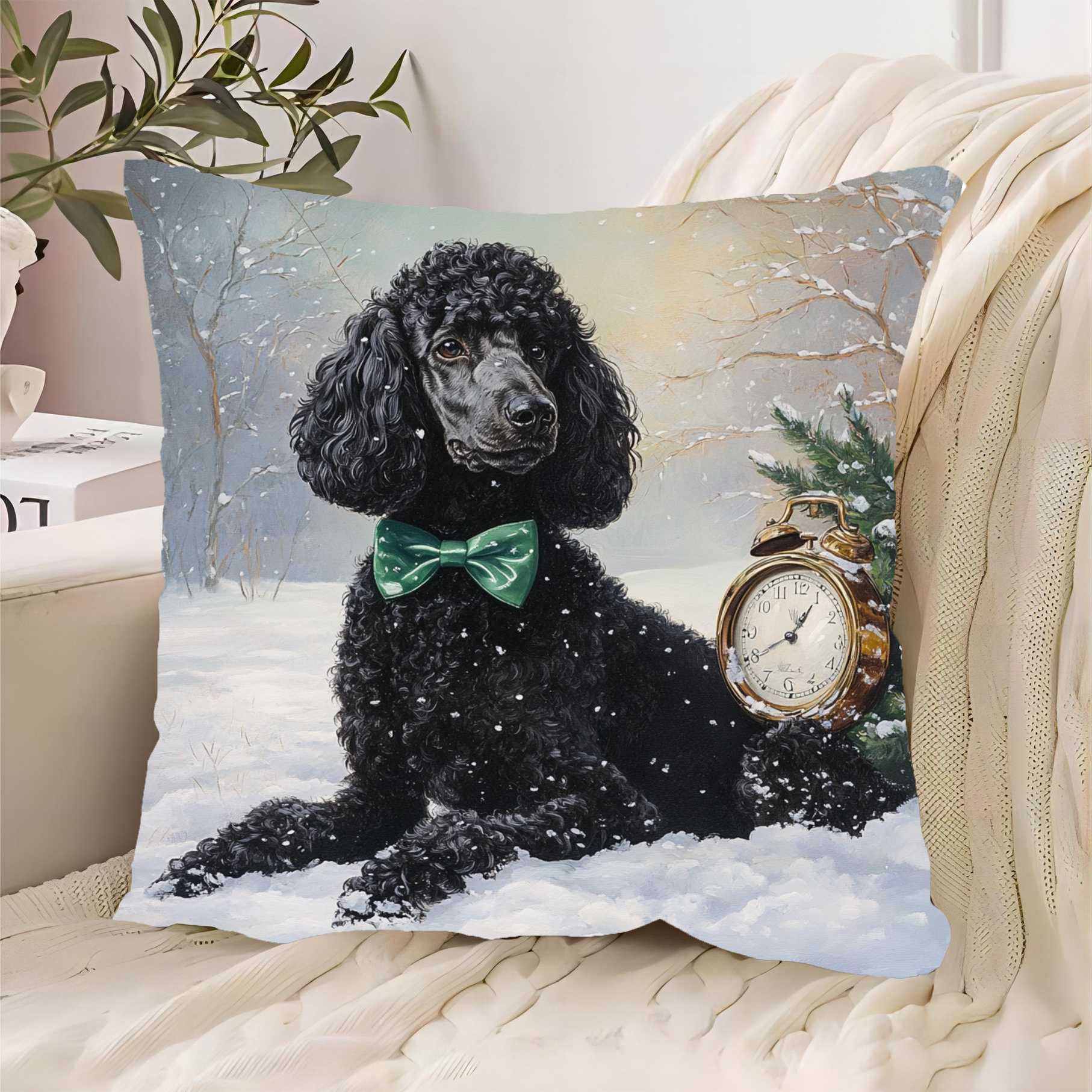 

1pc Decorative , 18x18 , , Zippered Polyester For , Sofa, - Bow & , , Fott7784