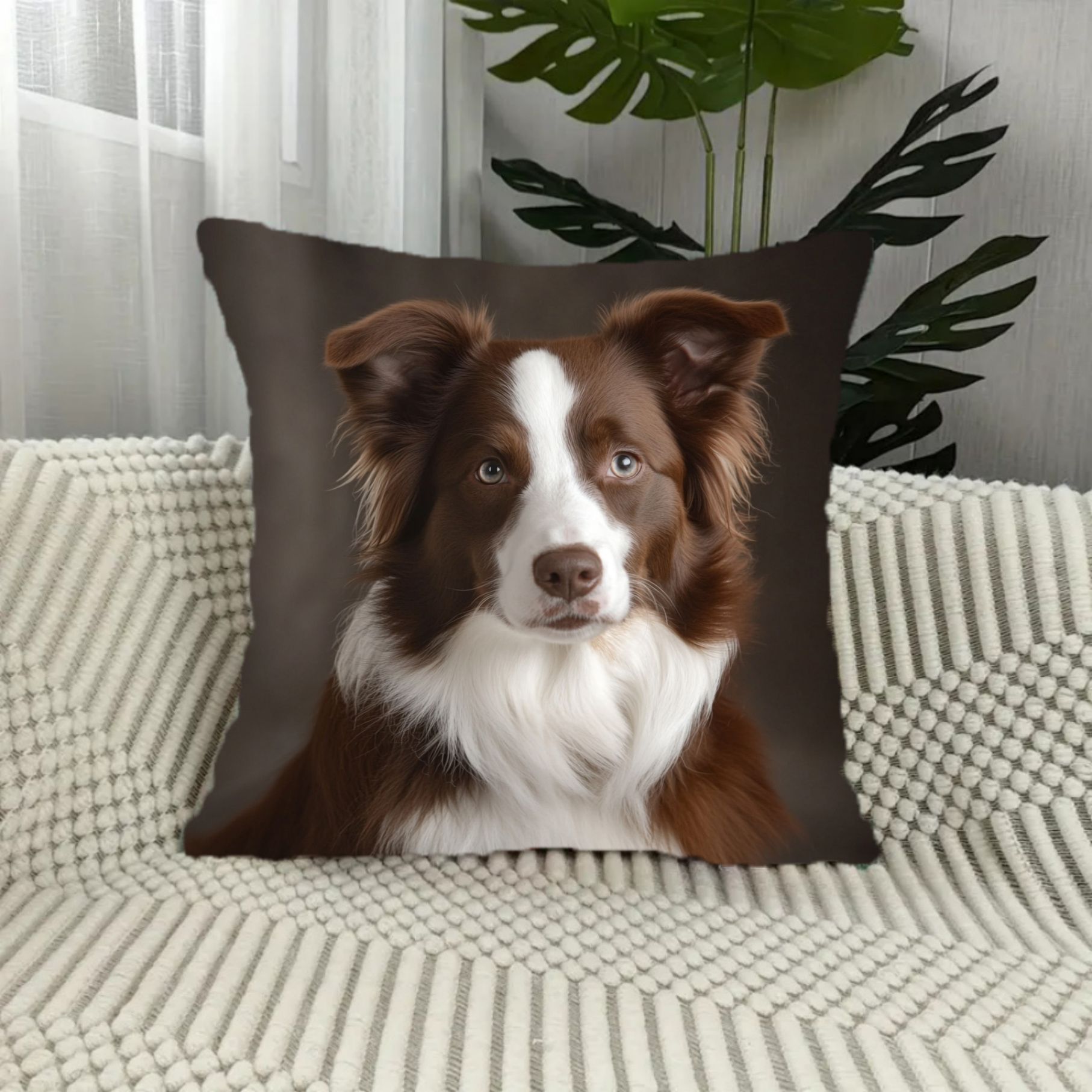 

1pc Dog , 18x18 , , , , Polyester, Decorative For , , Sofa, - Mixed