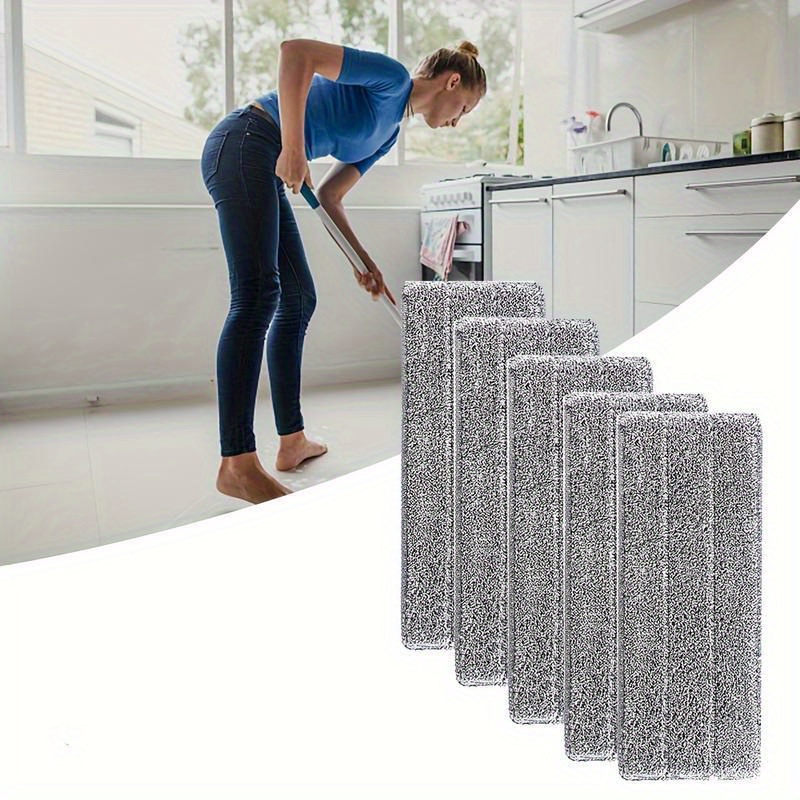 

12pcs Microfiber Mop Pads - Reusable, Washable, And Absorbent For Cleaning On Hardwood, Tile, And Laminate Floors