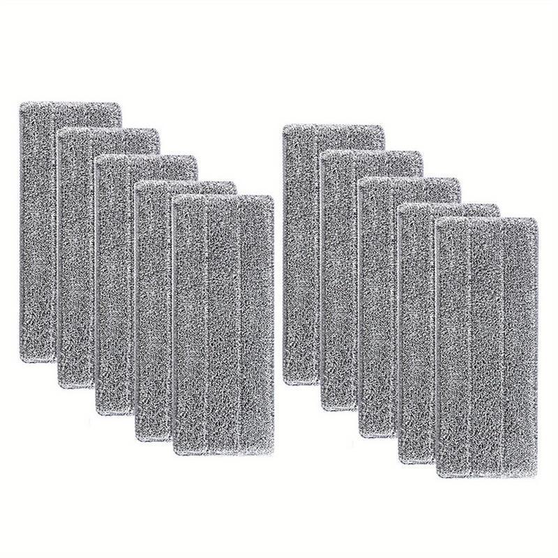TEMU 12pcs Microfiber Mop Replacement Pads - , Super-absorbent, And Easy-to-clean For Wet And Dry Use - Essential Cleaning Supplies For Flat Floors