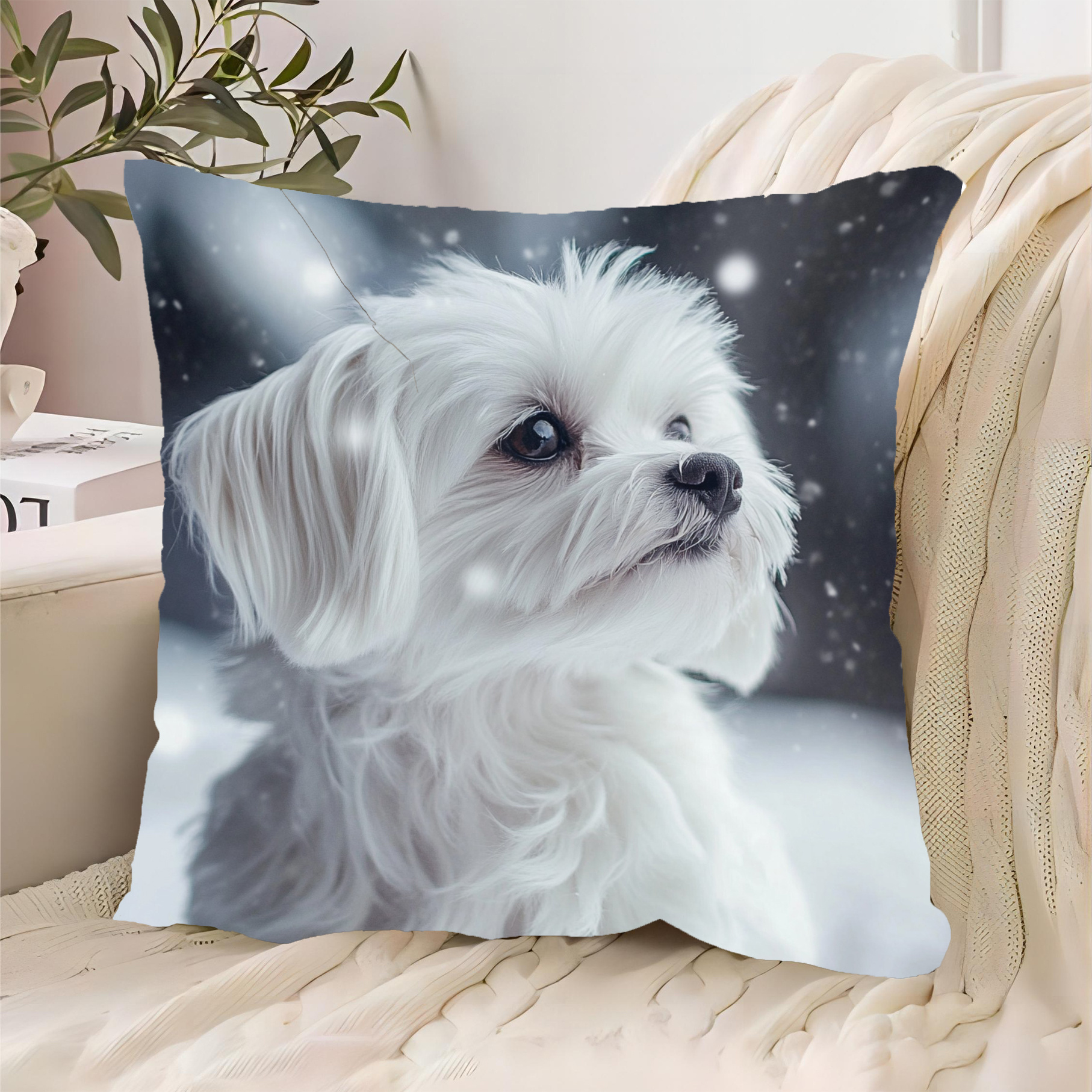 

Dog 18x18 - Polyester, Zip , For & Bedroom Decor