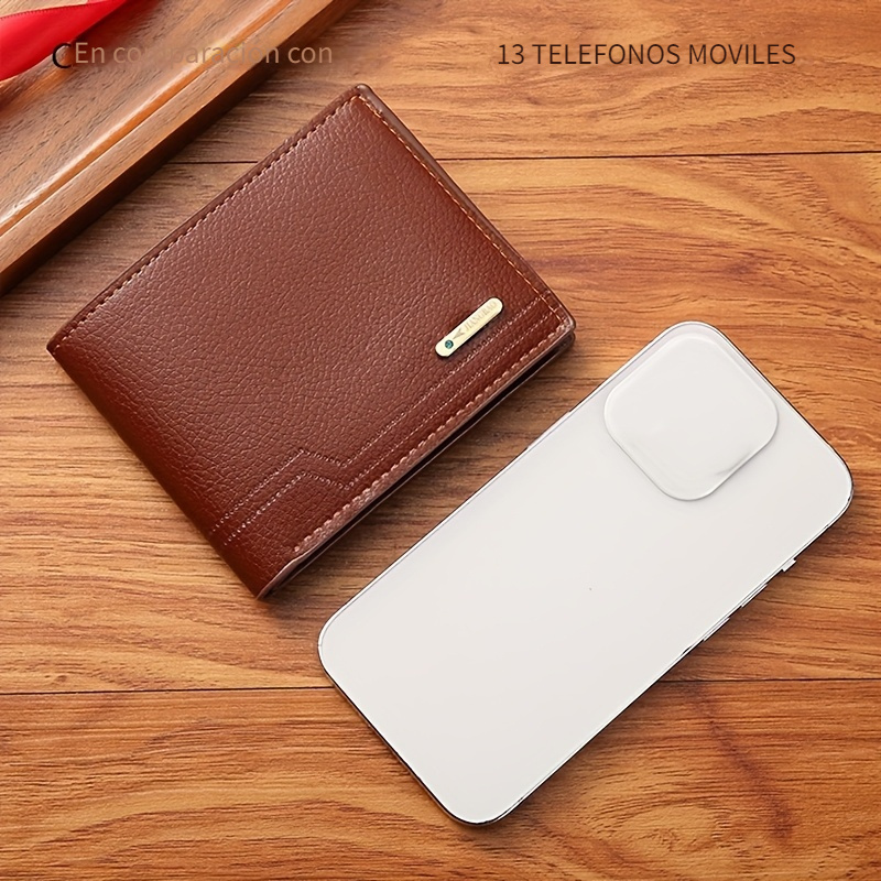 1pc Men's PU Leather Wallet, Large Capacity Vintage Wallet, Ideal Gift For Dad Or Grandpa