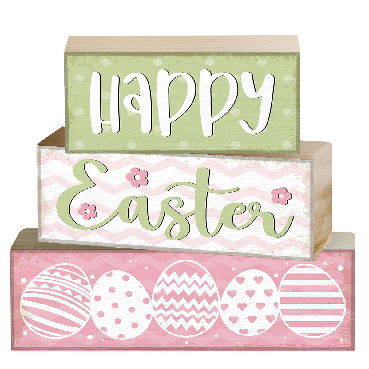 

3pcs Easter Wood Plaque Decorative Signs - Tabletop Tray Decor Home, Holiday Decorations - Suitable For Living Room, Bedroom, Office Decor, Valentine's Day, Easter, Birthday, Anniversary Gifts