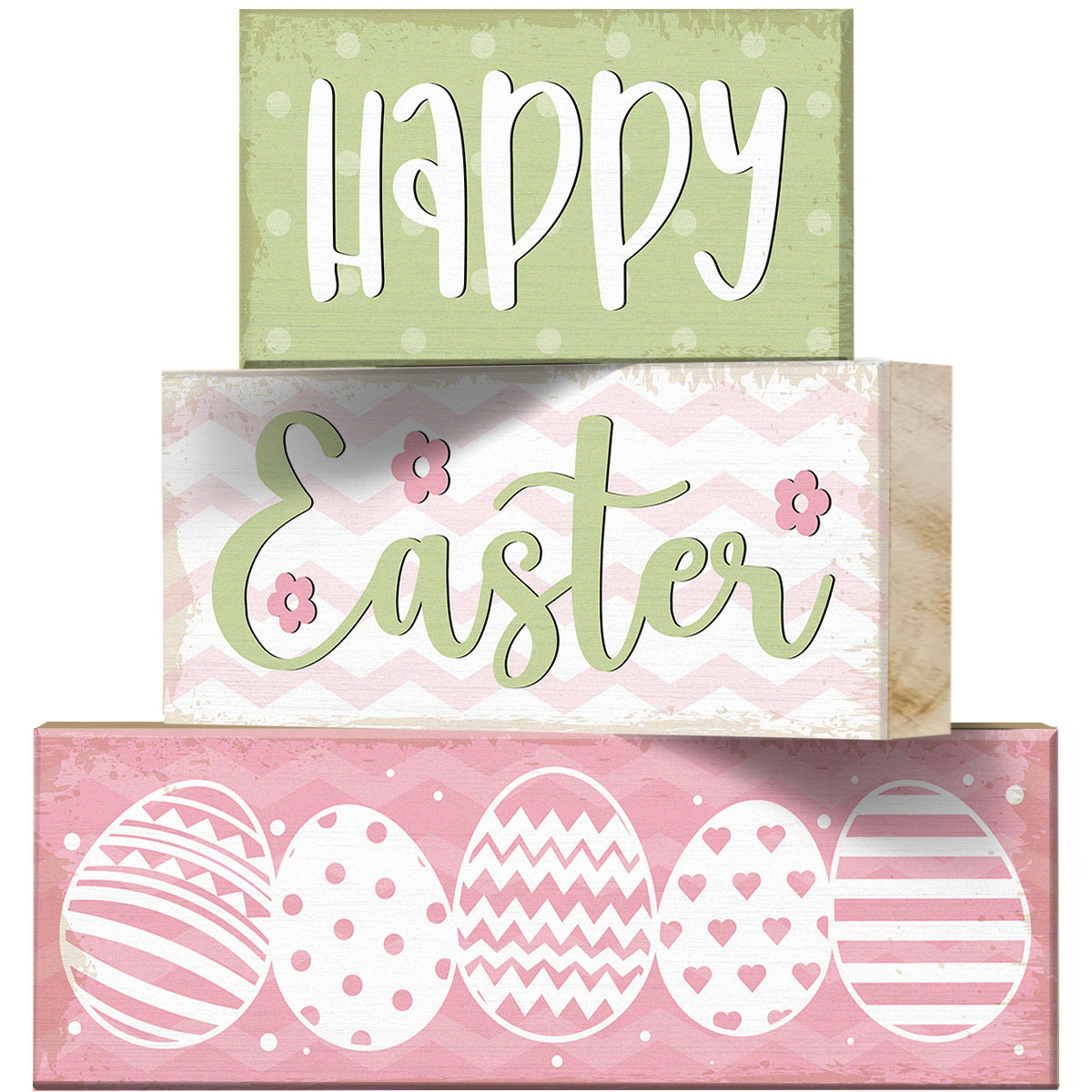 

3pcs Easter Wood Plaque Decorative Signs - Tabletop Tray Decor Home, Holiday Decorations - Suitable For Living Room, Bedroom, Office Decor, Valentine's Day, Easter, Birthday, Anniversary Gifts