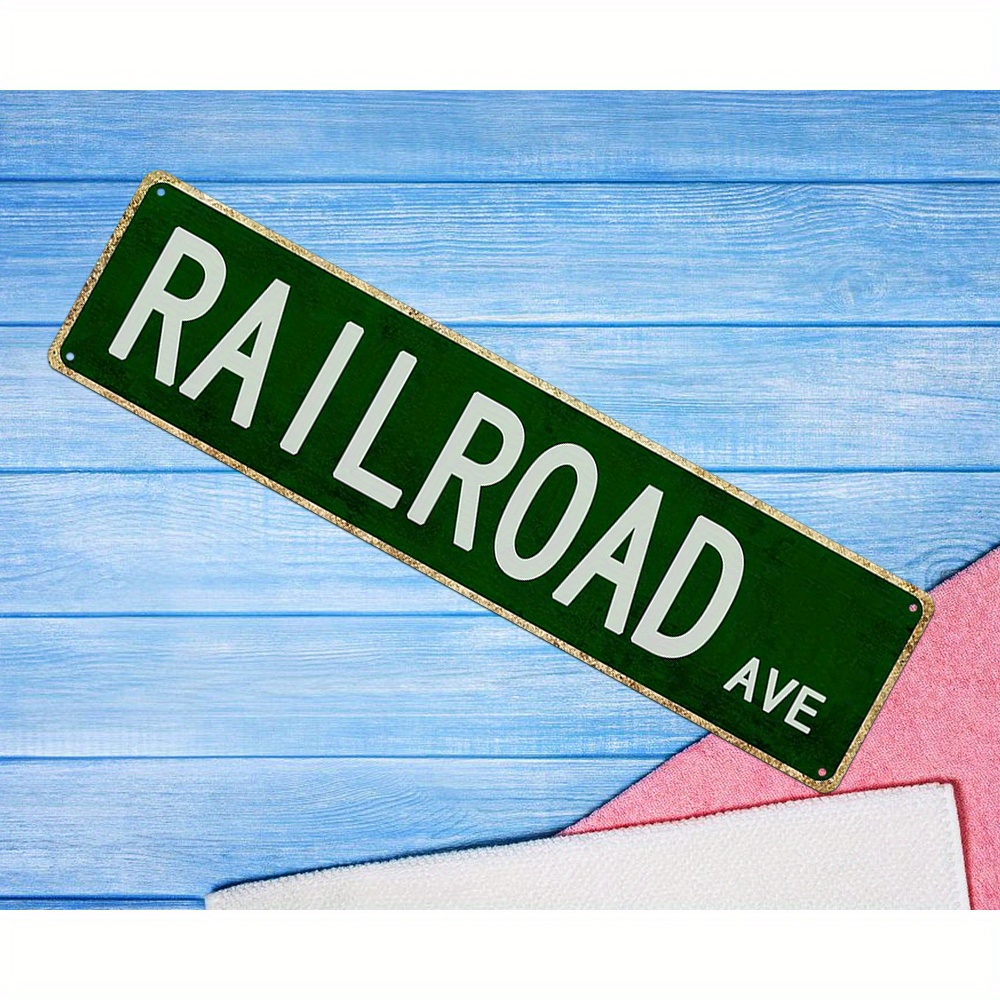 railroad sign sold on Temu United States
