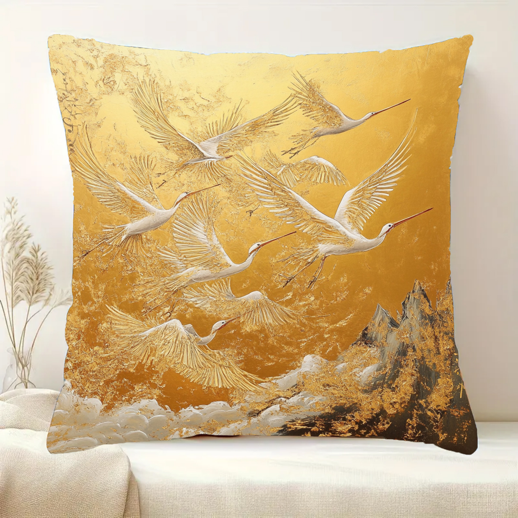 

1pc Contemporary , Japanese Art, , Washable, , , -sided , No For Sofa, , Bedroom,