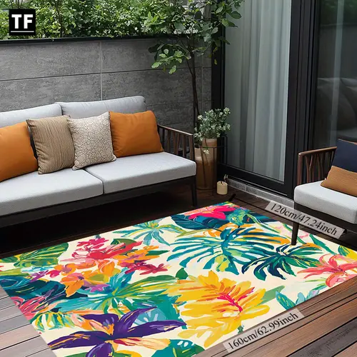 Temu Orange Rug outdoor rug sold on Temu Canada