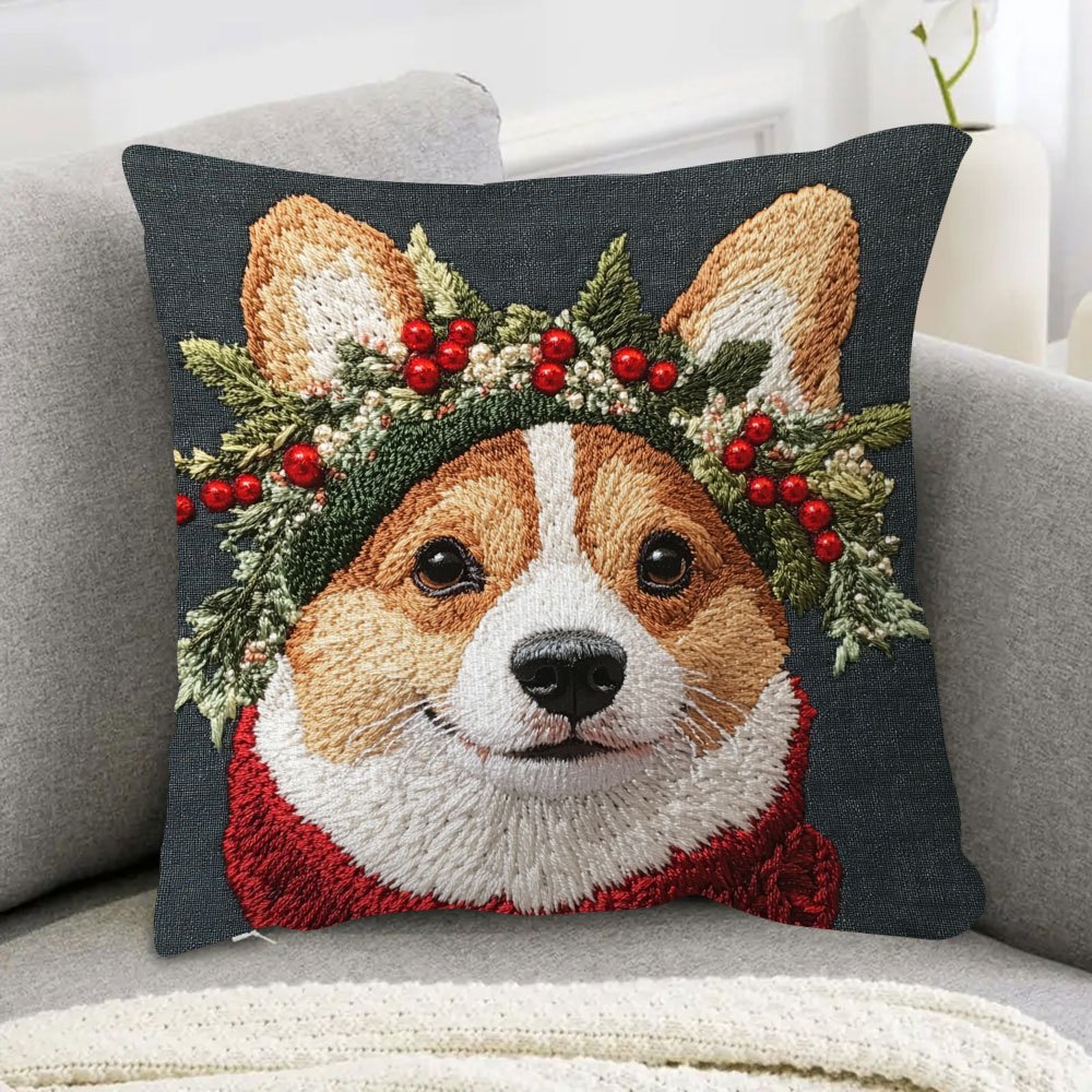 

Christmas - Double- , 18x18 , , Zip - For Decor ( Not Included)