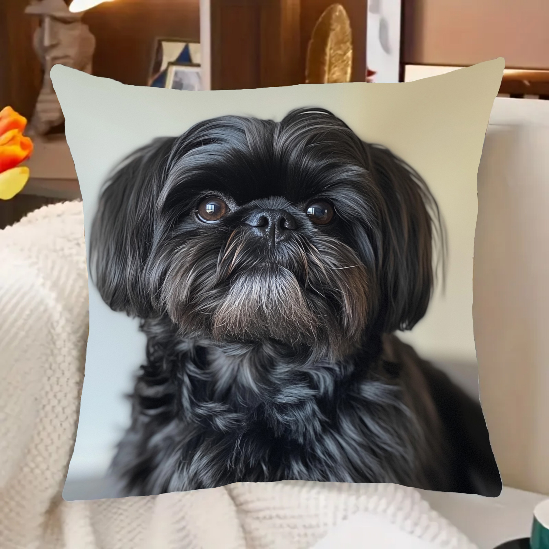 

Shih Tzu 18x18 - , Zip , For Decor, Polyester , For ( Not Included)