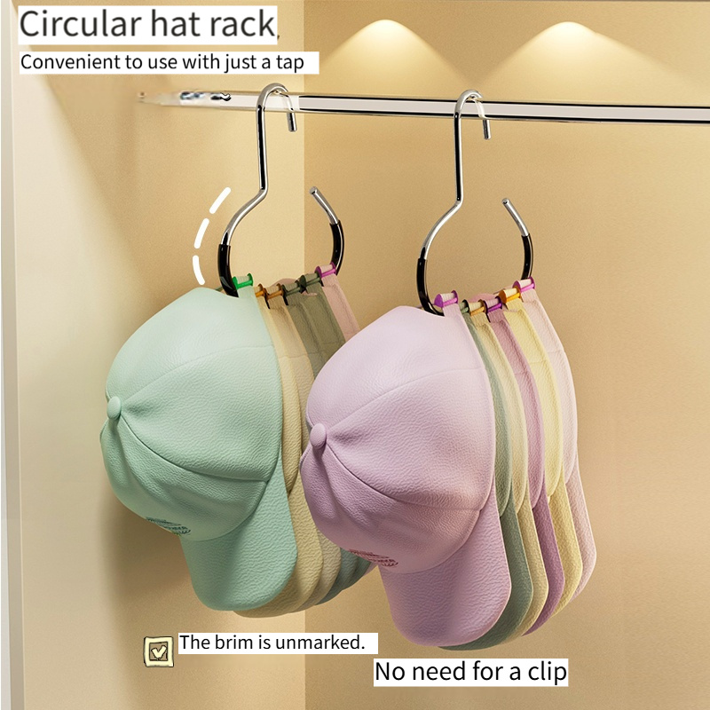 

Space-saving Metal Hat Rack - Portable, Alloy Steel Hanging Organizer For Baseball - Dorms & Home Storage