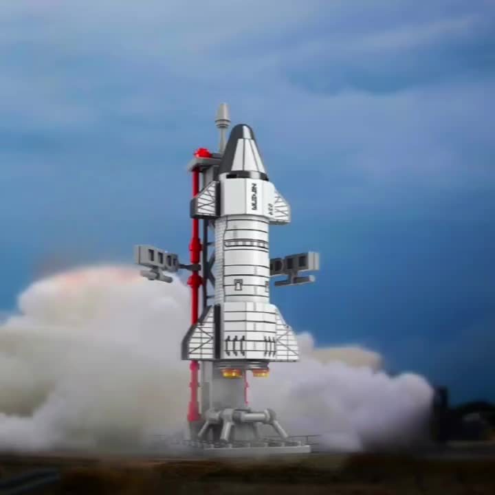 Space Rocket Construction Toy Set