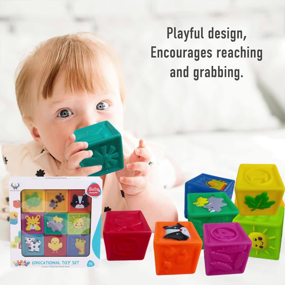 Soft Blocks Stacking Toys for Babies