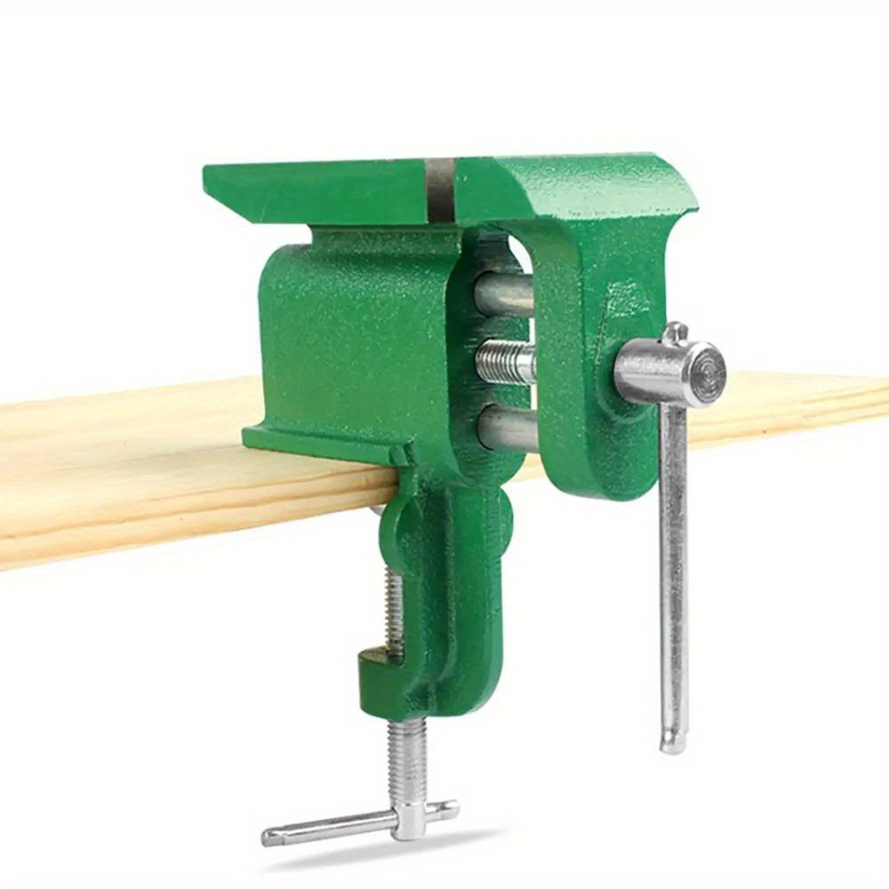 

Pmmj Heavy-duty Metal Table Bench Vise With Large - Multifunctional Clamp For Jewelry And Hobbyists, Portable Design Fits Tables Up To 3.99cm , , No Required