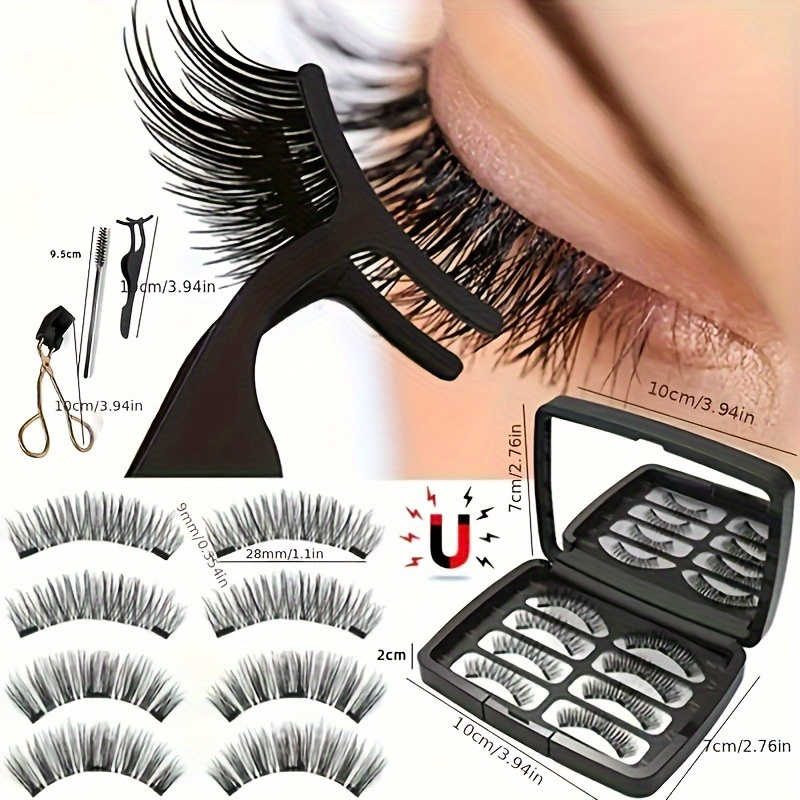 Quantum Stable Magnetic Eyelashes, Presenting Natural Without Any Scent. For Eye Makeup, Including Eyelash Glue