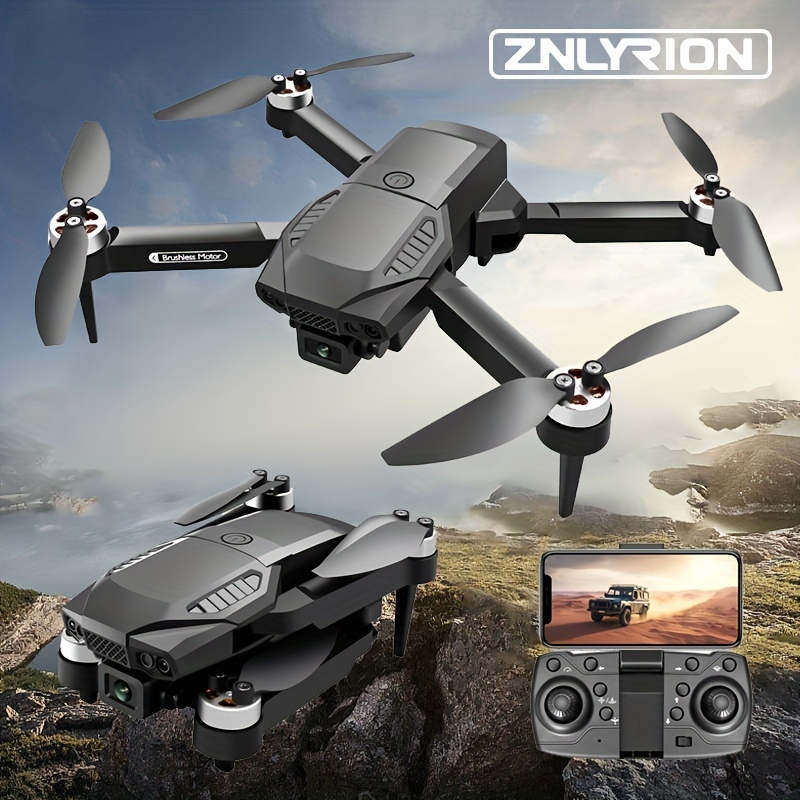 F198 Toy Plane with Dual Cameras and Brushless Motor Intelligent Hovering Landing Supports APP Photography and Video Recording Aff