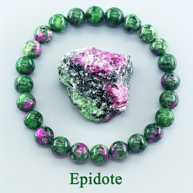 

Bracelet Élégant en Perles de Pierre Naturelle avec des Teintes Vives de Vert, Violet et Rose - Accessoire Chic & Cadeau Idéal pour des Mères, la Saint-Valentin & Spéciales, Bracelets Mignons