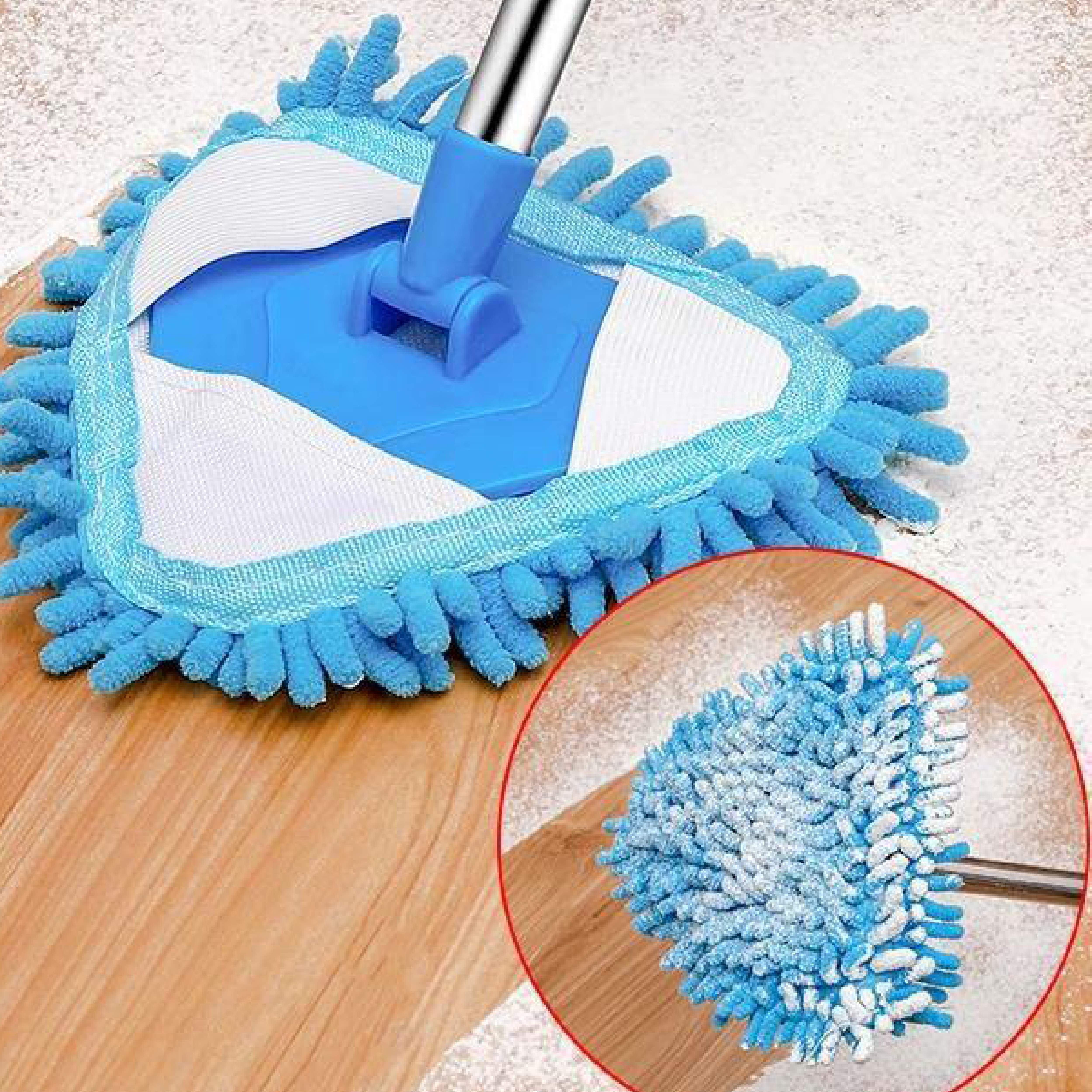 1pc   dust removal lazy mop 360 degree wipe wall ceiling tile floor cloth cleaning one drag household cleaning one telescopic   cleaning mop mini flannelette   mop details 7