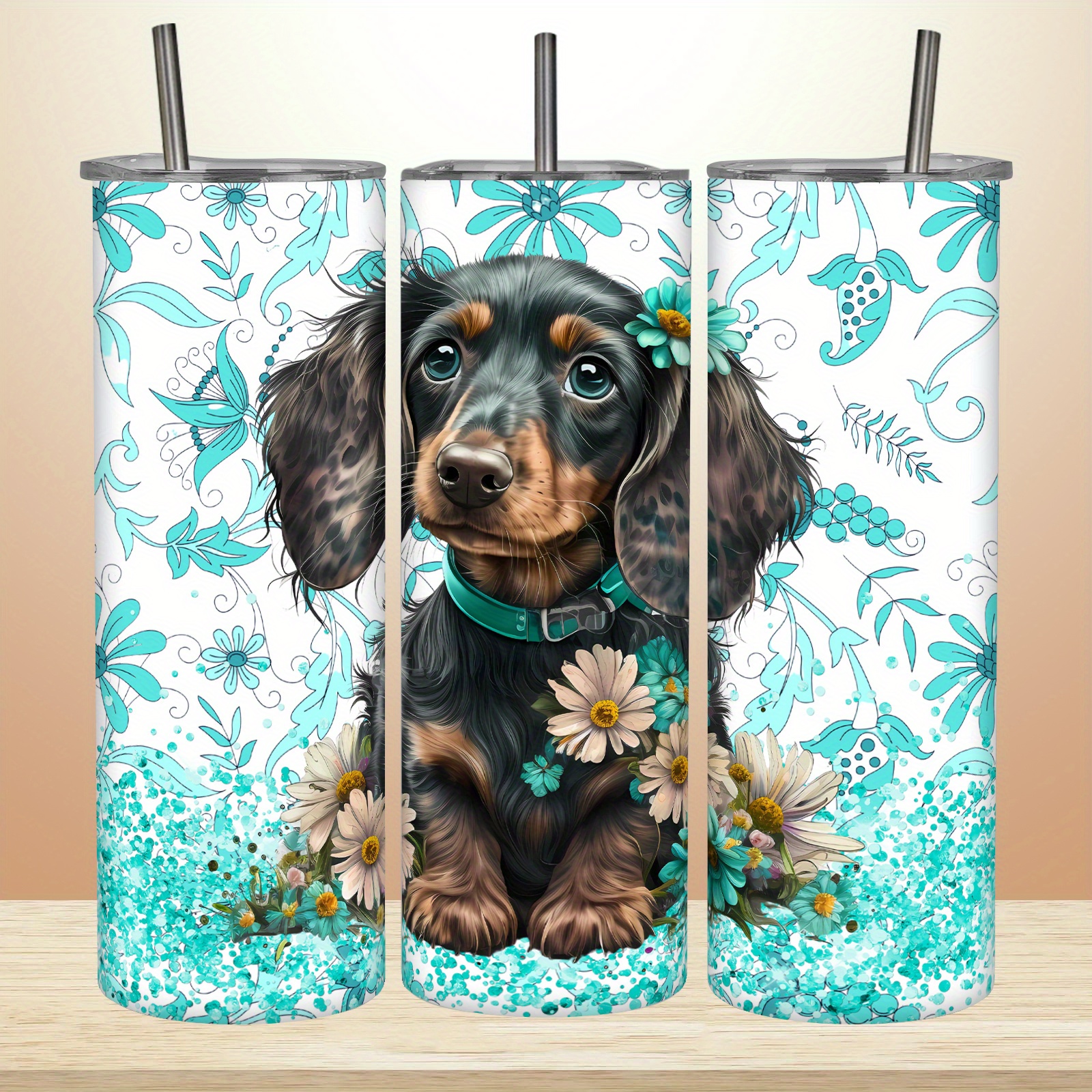 

Dachshund-themed 20oz Stainless Steel With Handle & Straw - Leakproof, Bpa-free Travel Mug For Dog Lovers - Perfect Gift For Women, Girls, Friends On Christmas, Valentine's Day, Graduation