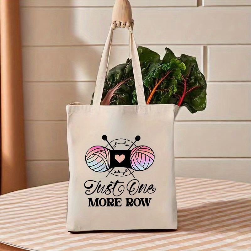 bolso tote lona estampado crochet chic bolso Temu Mexico