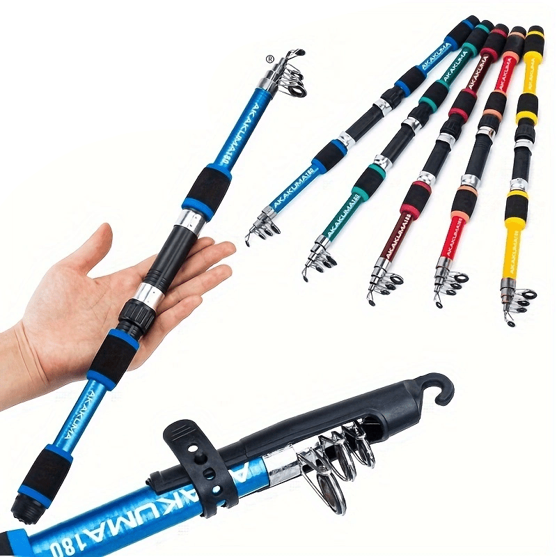 1 8m eva handle glass fiber telescopic fishing rod for   spinning jigging rod