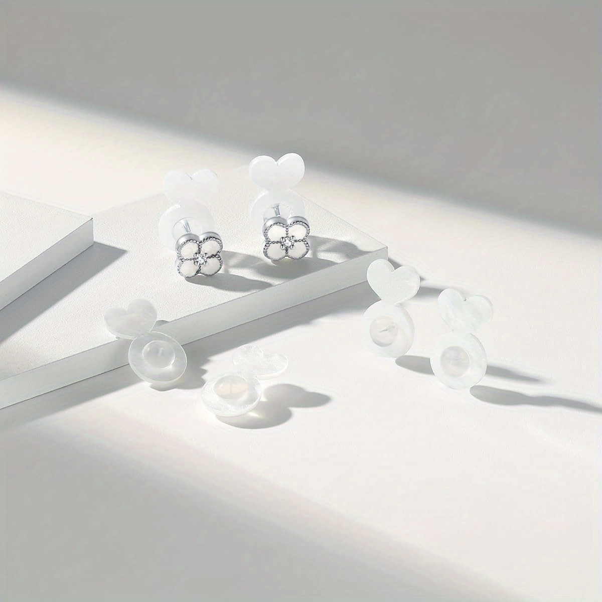 6pcs Silicone Ear Post Backs for Heavy Earrings