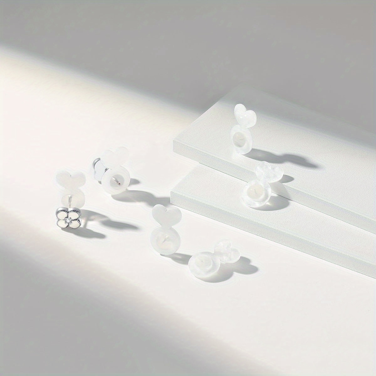 6pcs Silicone Ear Post Backs for Heavy Earrings