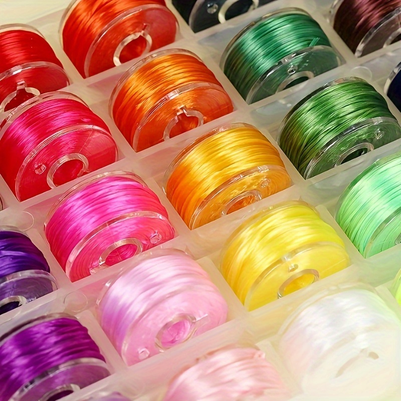 

[top-] Of 25 Of Thread, Suitable For Bracelets, Necklaces And Jewelry, 0.8mm In , Storage Box