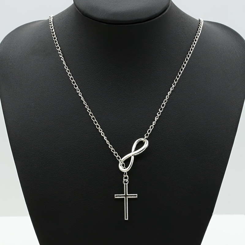 Simple 8 Cross Short Necklace Jewelry