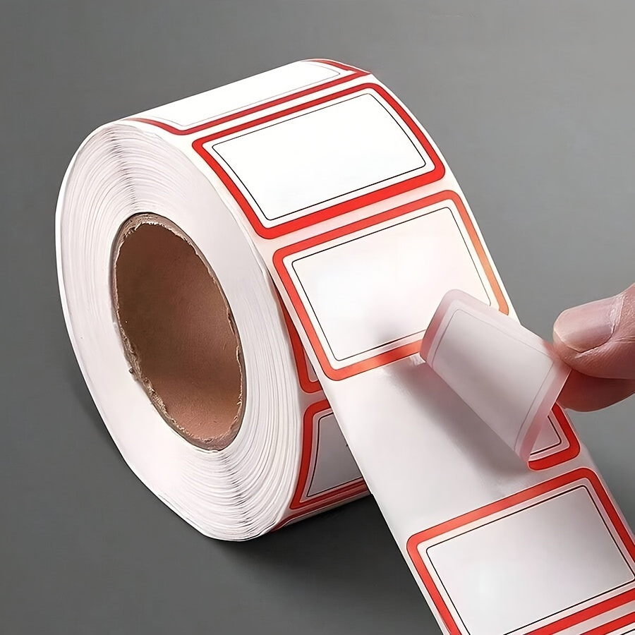 

500 Sheets/1 Roll And Red - Labels, For File Classification, , , Etc. Suitable For , , , School Supplies, Etc