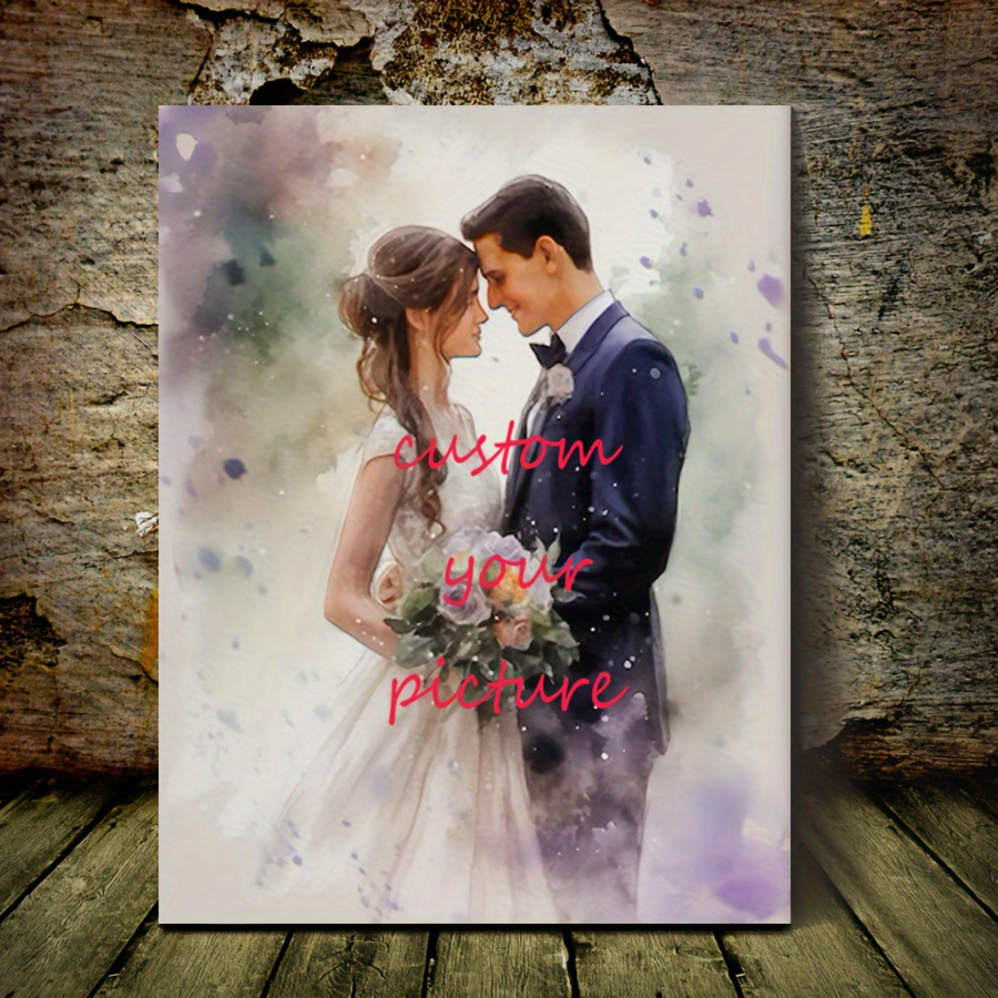 

Personalized , Couple , Bedroom Decor, Wood Frame, For - 11.8" X 15.7