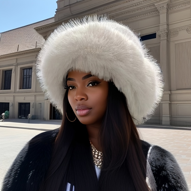 Bonnet Russe Soul Young Femmes Glamorous Fausse Fourrure Russe Chapka Hiver(Blanc) | Votre Wishlist Sur Bonnet Chapka Russe