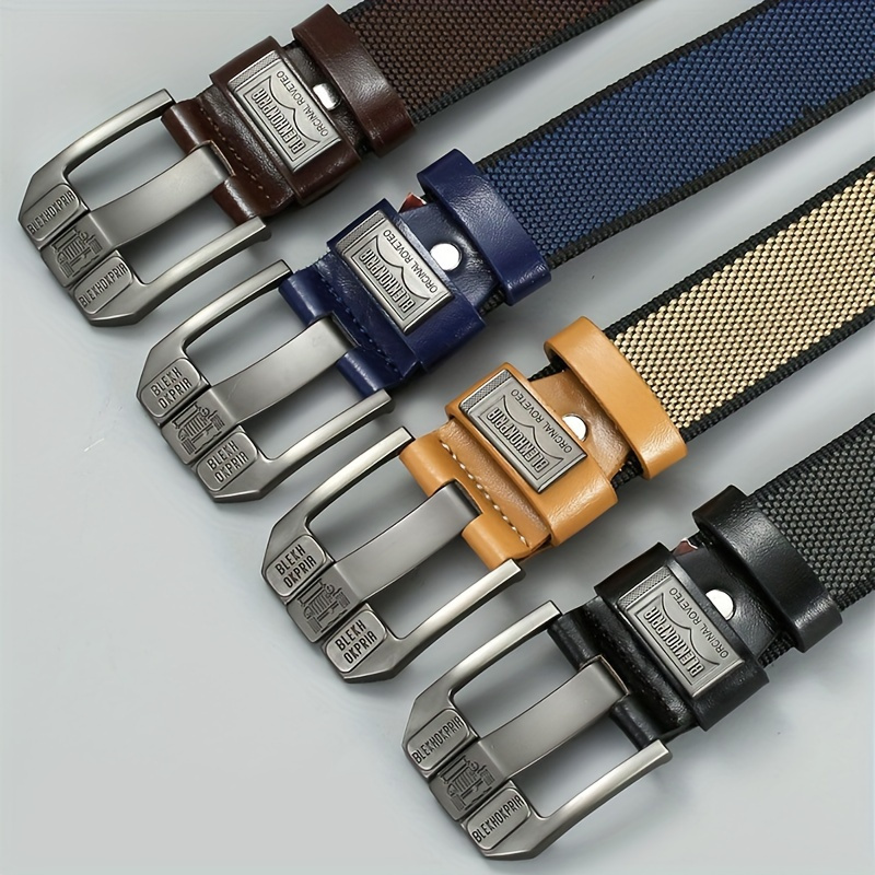 Men's Canvas Strap with Alloy Buckle Casual Accessory