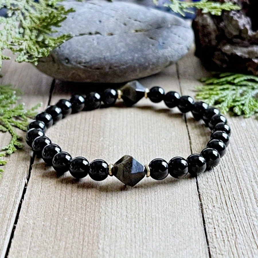 Obsidian & Crystal Manifestation Bracelet